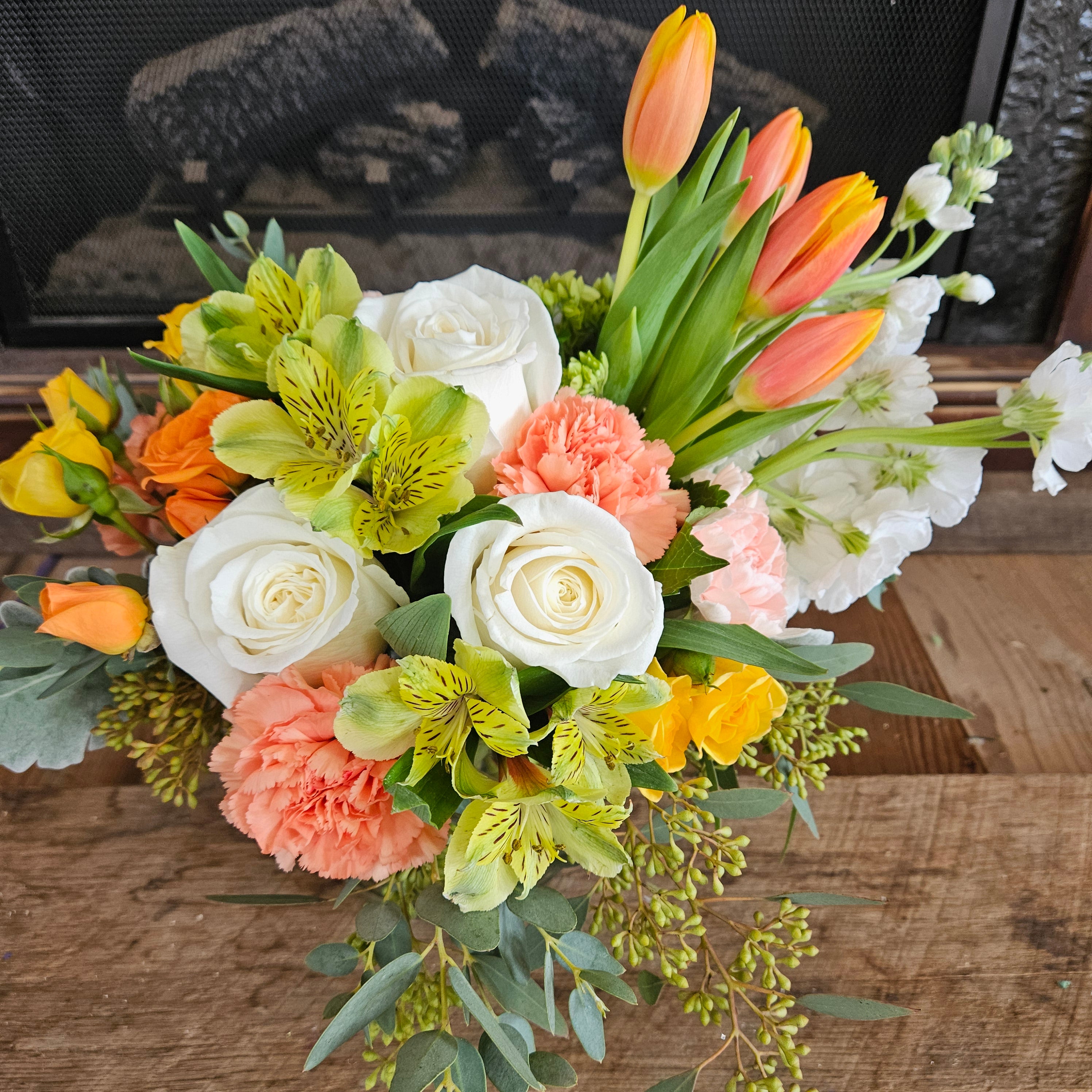 Blooming Bright – Bright & Cheerful Mixed Flower Bouquet