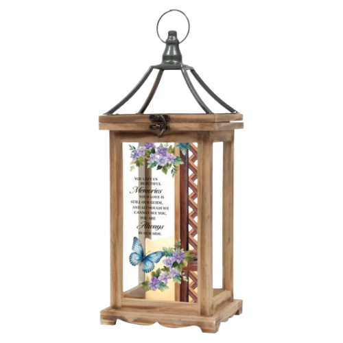 "Beautiful Memories" Wood Lantern