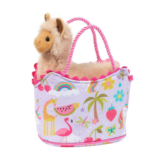 Berry Bright Llama Tote