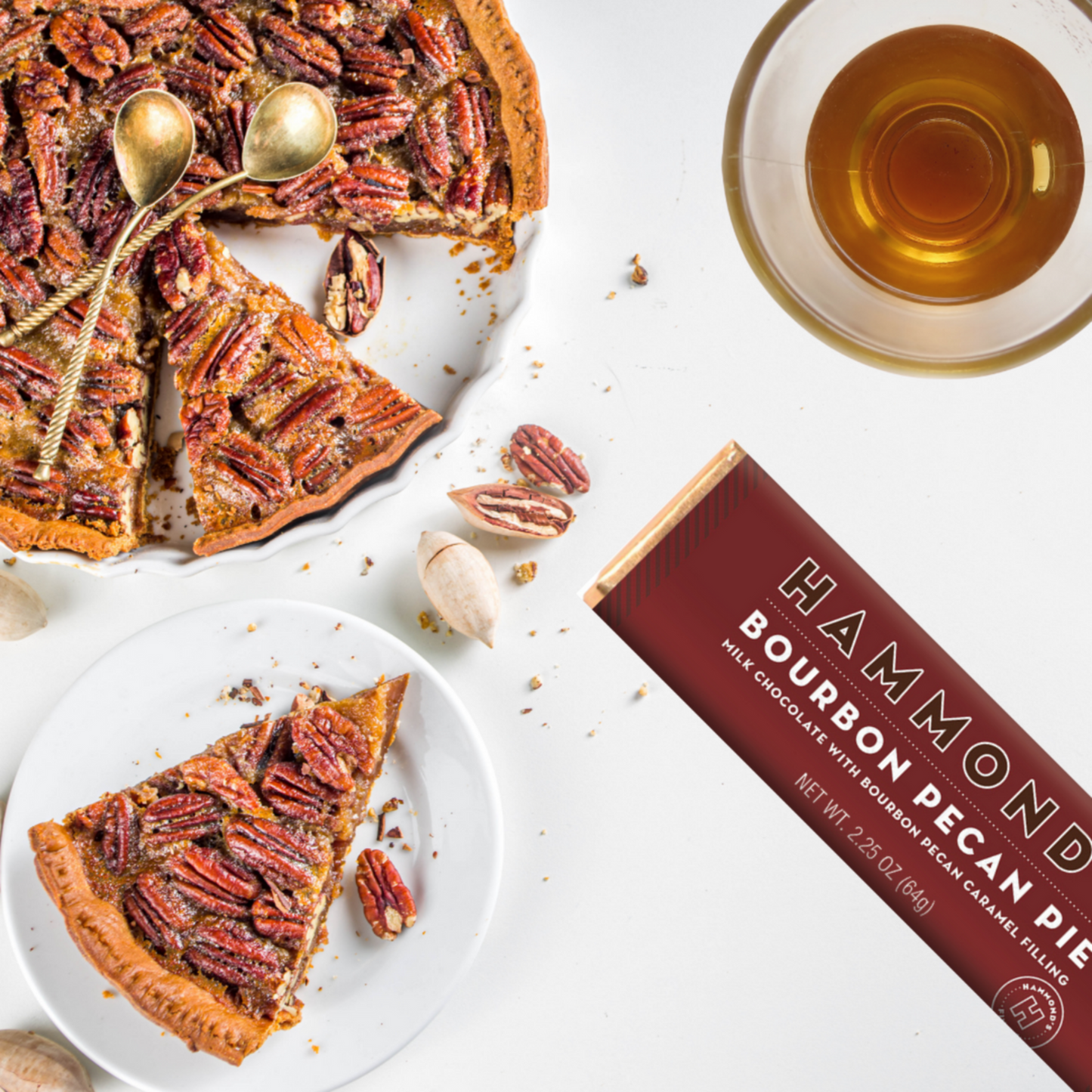 Bourbon Pecan Pie Chocolate Candy Bar