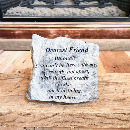 "Dearest Friend" Small Memorial Stone