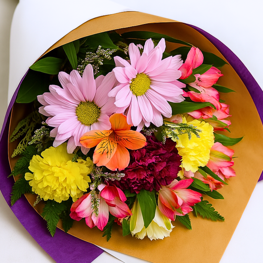 First Kiss Wrapped Bouquet