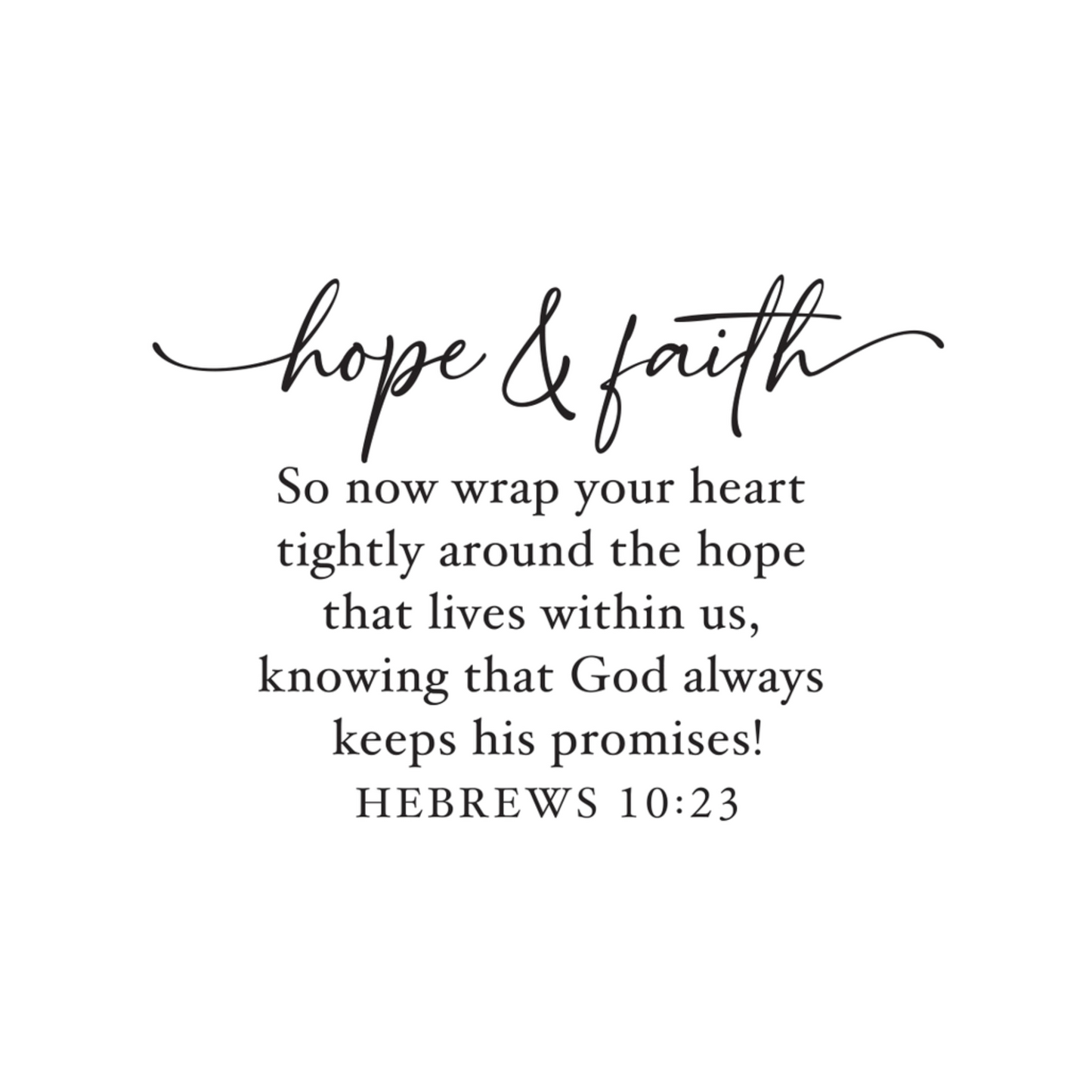 Hope and Faith Spring Garden Mug