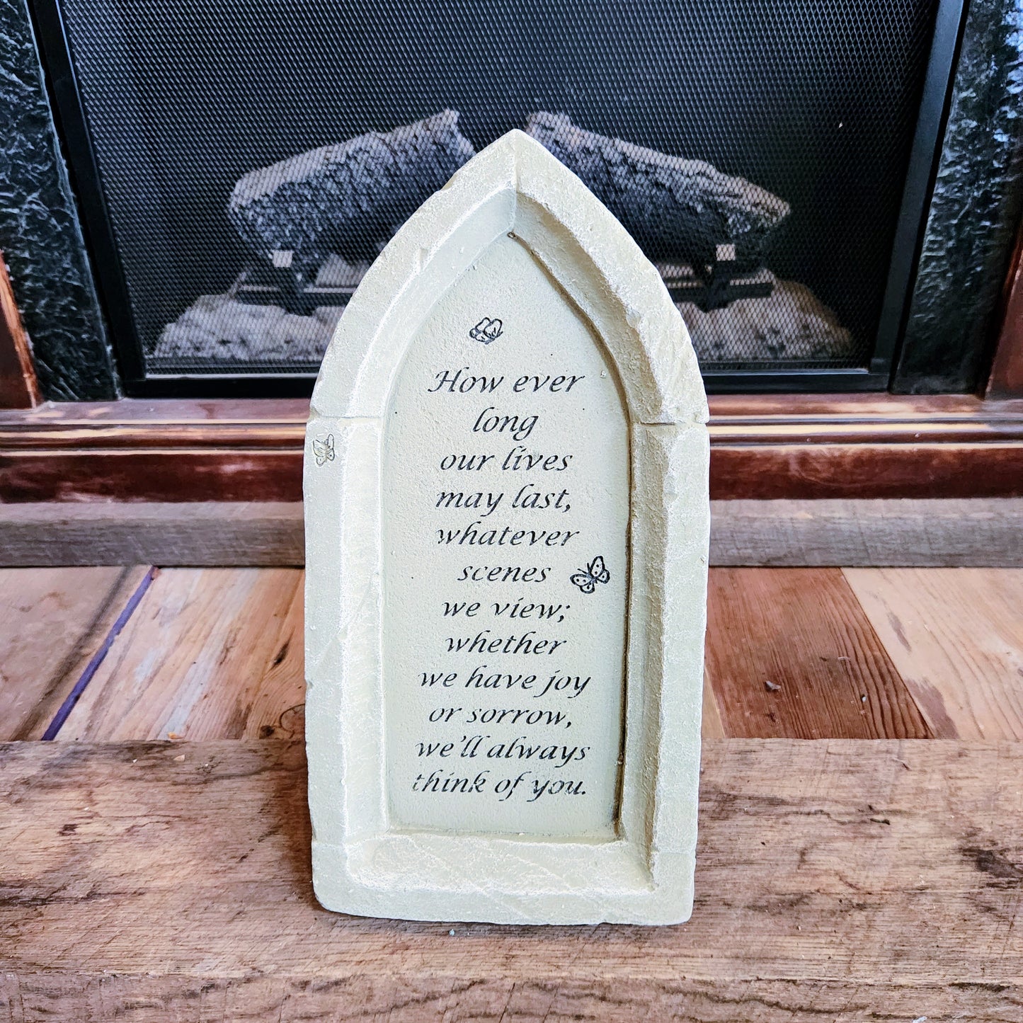"How Ever Long" Church Window Memorial Stone