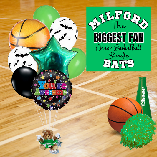 Milford Bats Cheer Basketball
