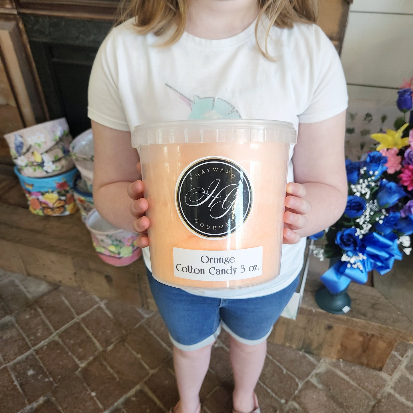 Orange Cotton Candy