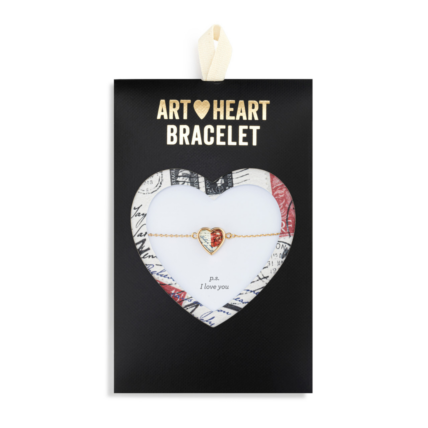 P.S. I Love you Art Heart Bracelet
