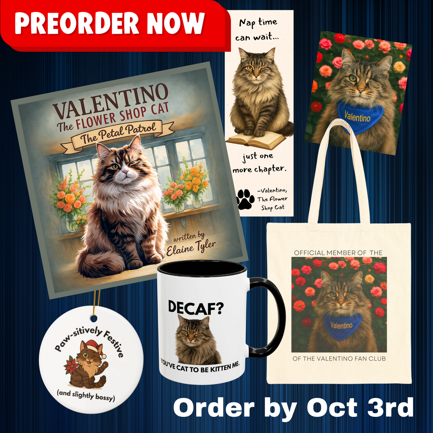PREORDER: Valentino the Flower Shop Cat’s Book