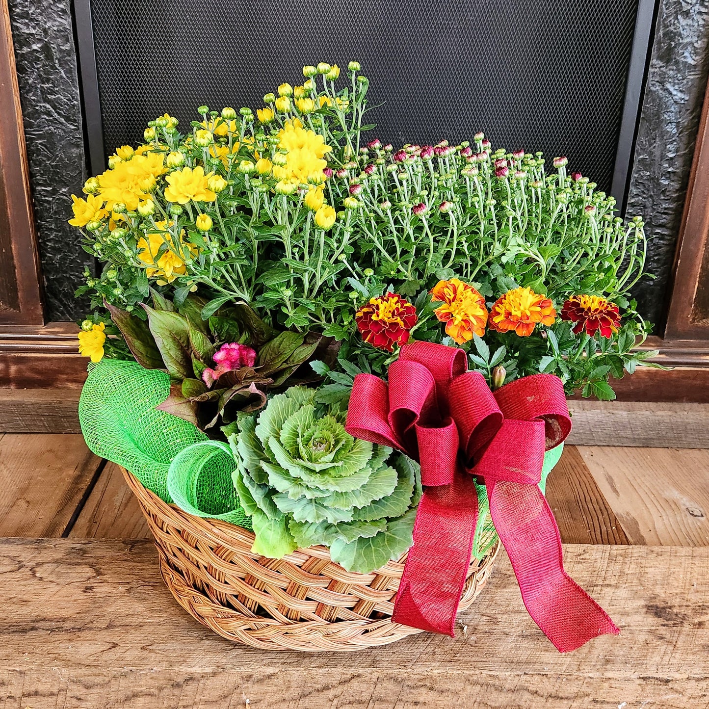 Rustic Charm Harvest Garden in a Basket