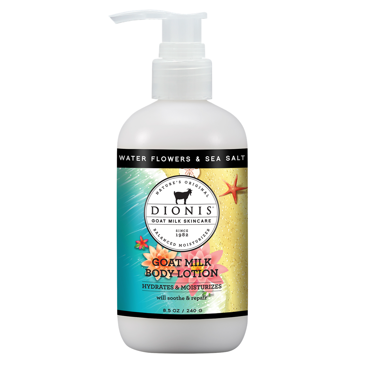 Water Flowers & Sea Salt Goats Milk Lotion 8.5 oz