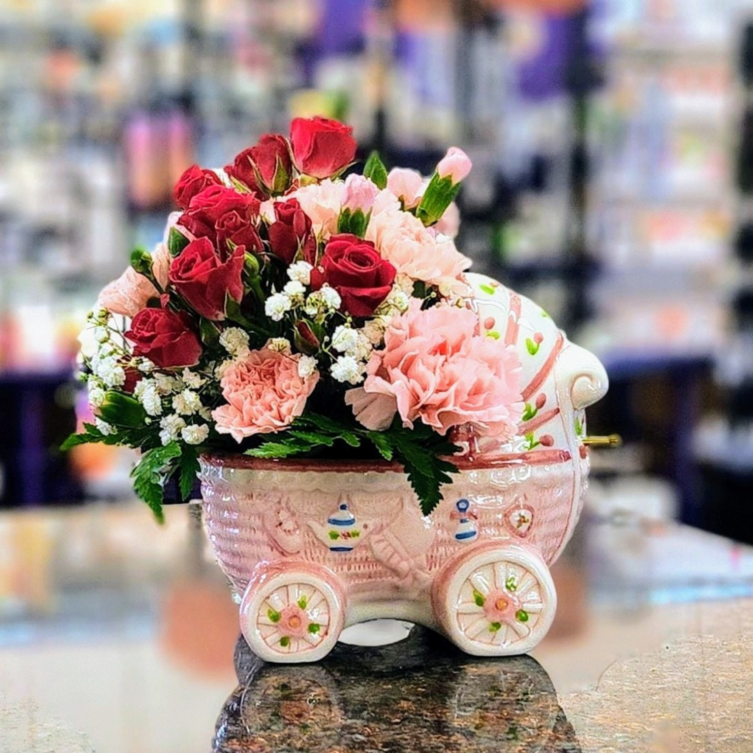 Flower Delivery New Baby Girl Flowers And Gifts Welcome Baby