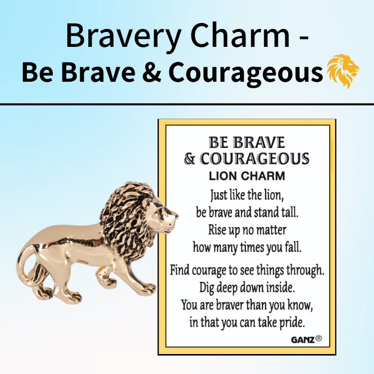 Be Brave & Courageous Lion Charm