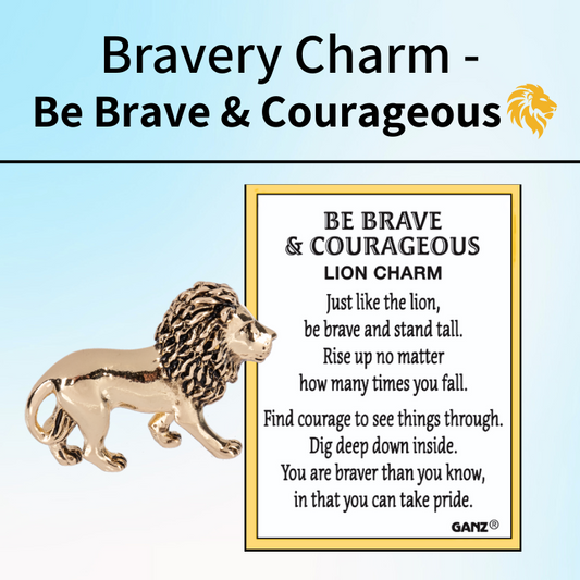 Be Brave & Courageous Lion Charm