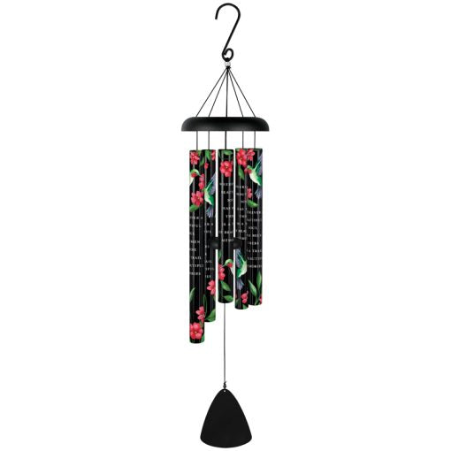 "Beautiful Soul" 38" Black Picturesque Sonnet Chime