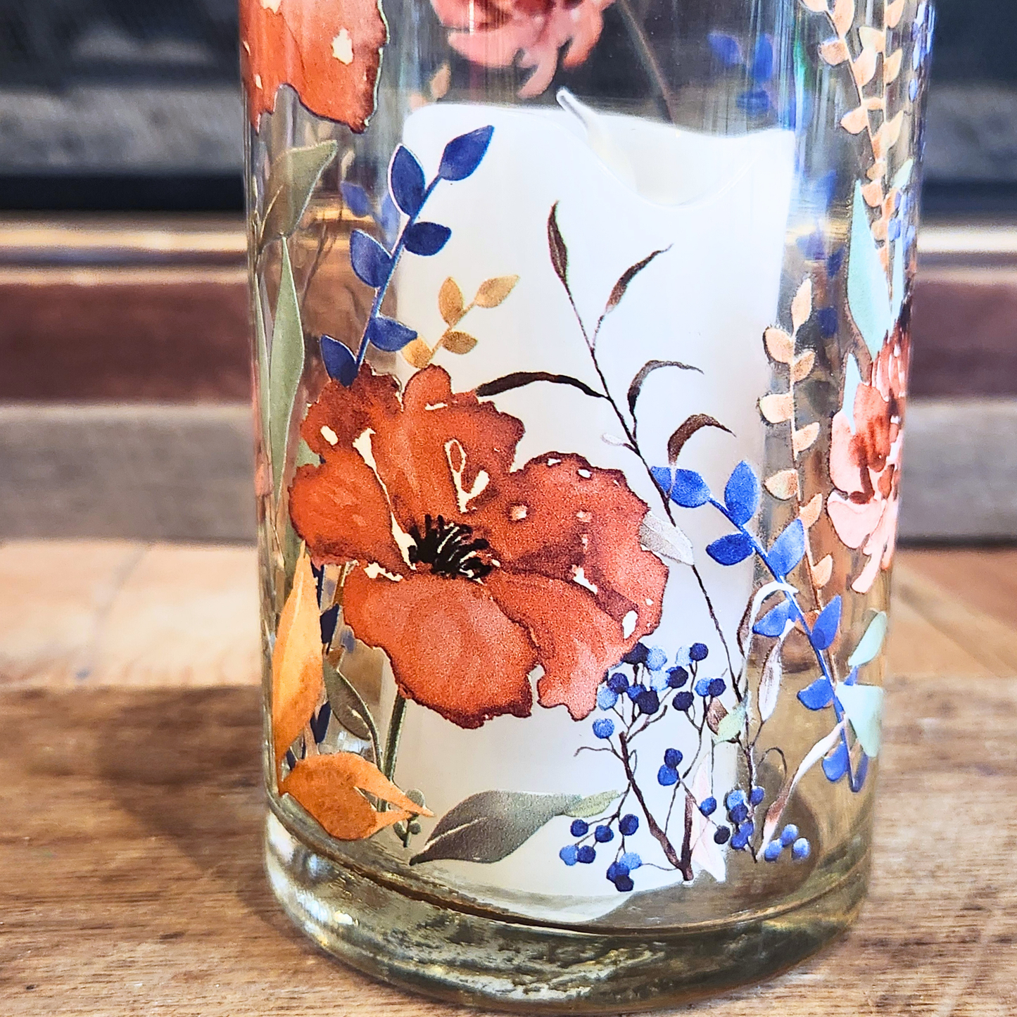 “Beautifully Lived” Hurricane Candle