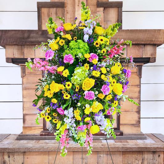 Bright and Beautiful Standing Spray