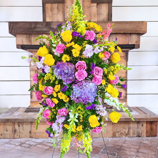Bright and Beautiful Standing Spray