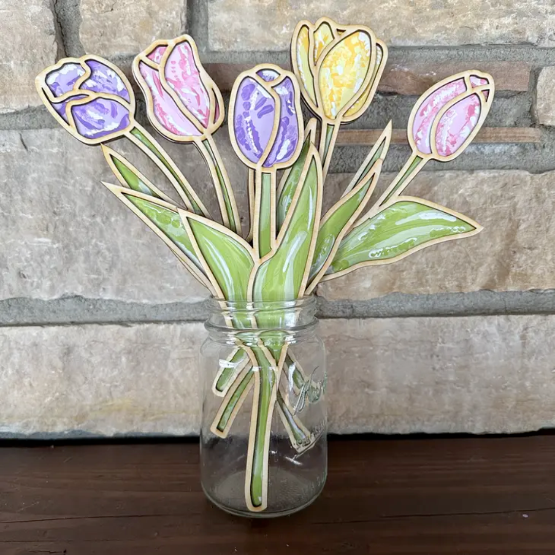 DIY Painted Tulip Bouquet - March 9th 2024 10AM