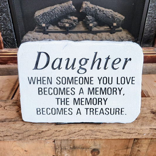 "Daughter" Memorial Plaque
