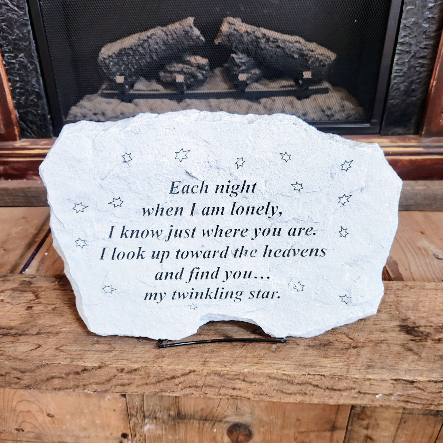 "Each Night When I Am Lonely" Memorial Plaque
