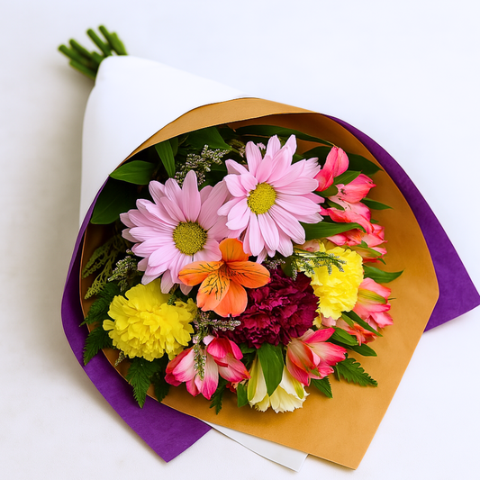 First Kiss Wrapped Bouquet
