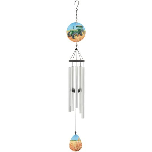 Glass Tractor 37" Wind Chime