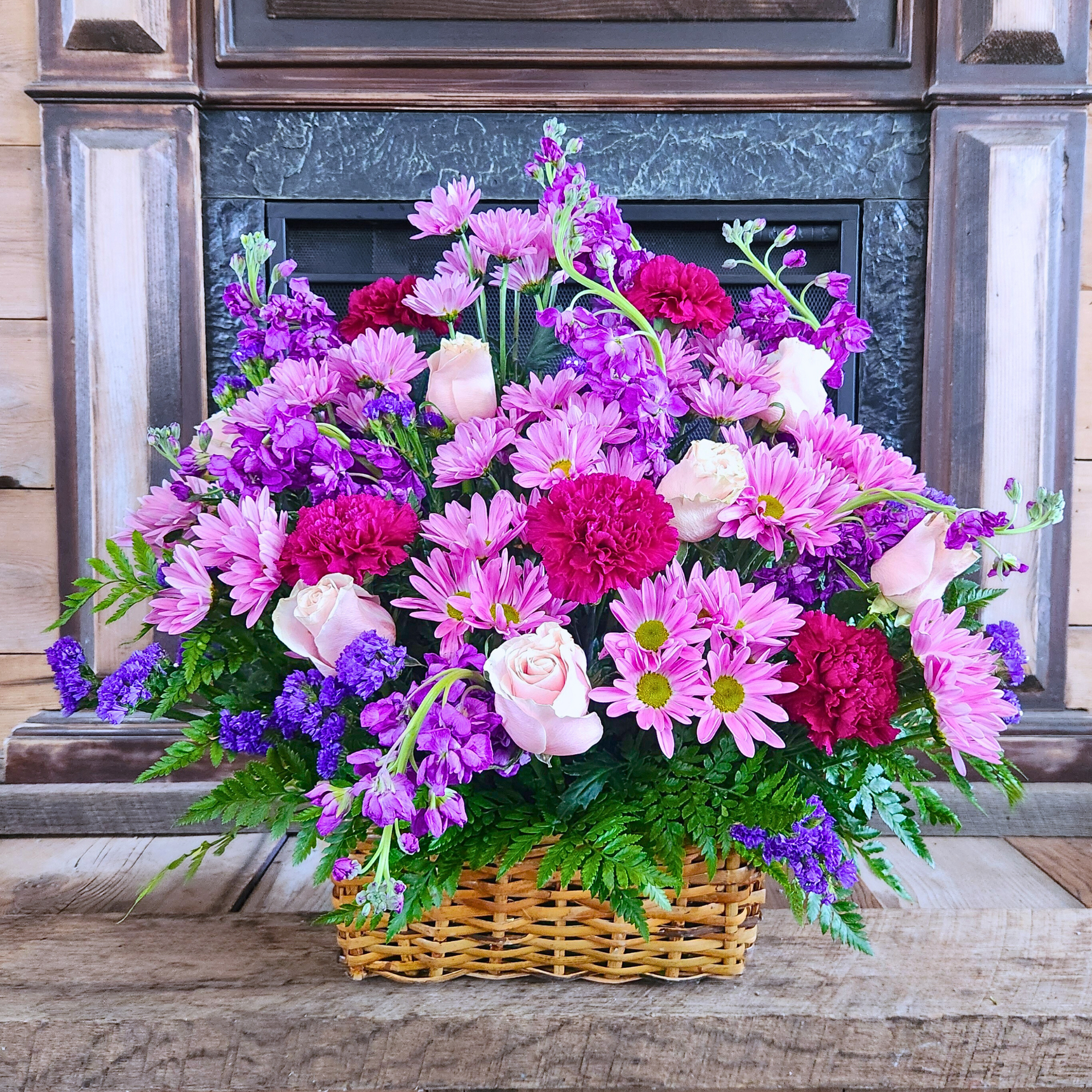 lavender plant gift basket Gracious Lavender Basket