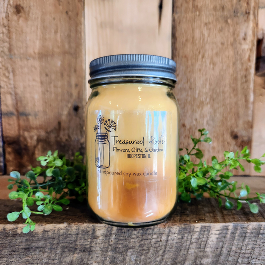 "Grapefruit and Mangosteen" Soy Mason Jar Candle