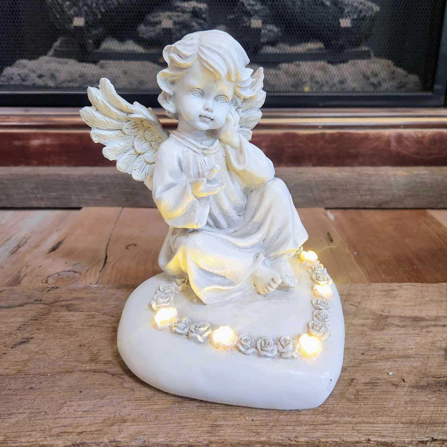 Guardian Angel Statue with LED Lights