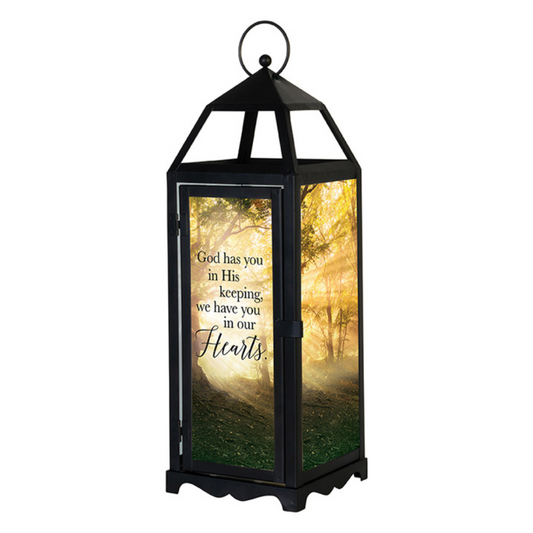 "In His Keeping" Panoramic Lantern