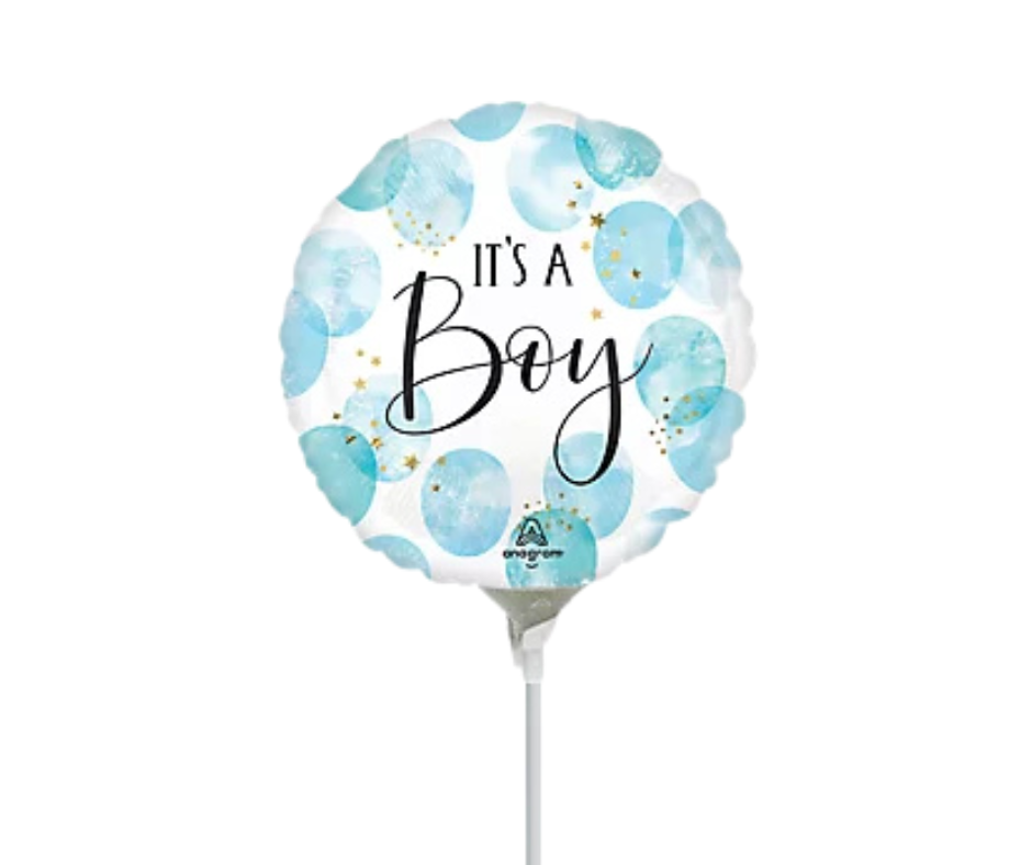 It's A Boy Stick Balloon