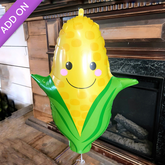 Large Sweet Corn balloon add-on for National Sweetheart Pageant flowers during the National Sweet Corn Festival in Hoopeston, Illinois.
