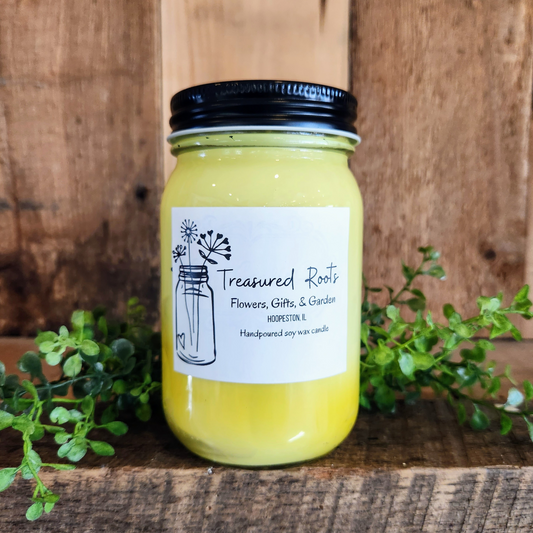 "Little Lemon Tree" Soy Mason Jar Candle