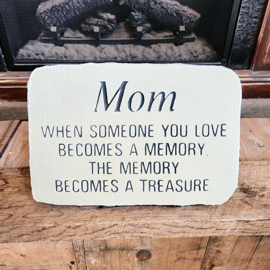 "Mom" Memorial Plaque