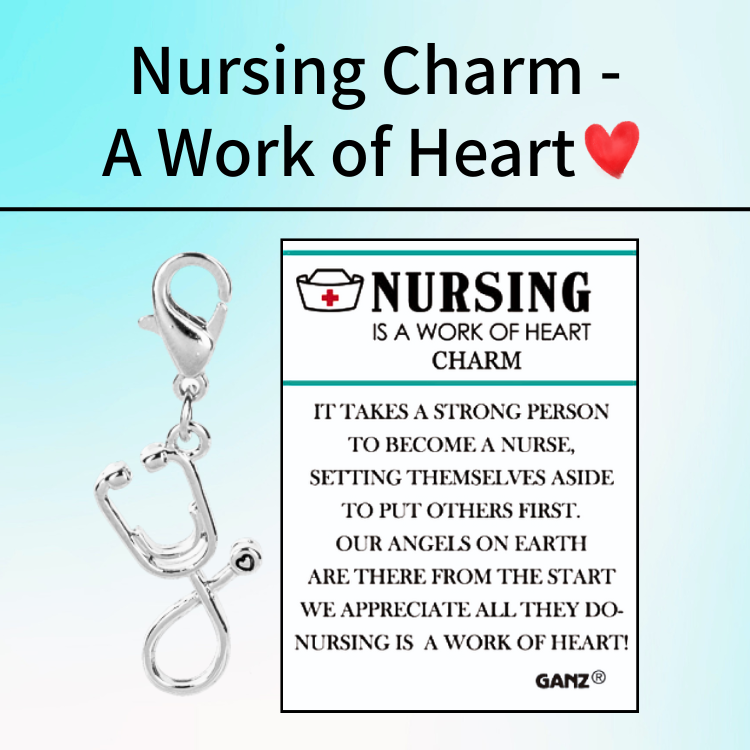 Nursing is a Work of Heart Charm