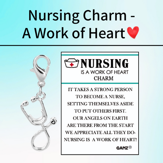Nursing is a Work of Heart Charm