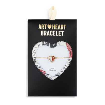 P.S. I Love you Art Heart Bracelet