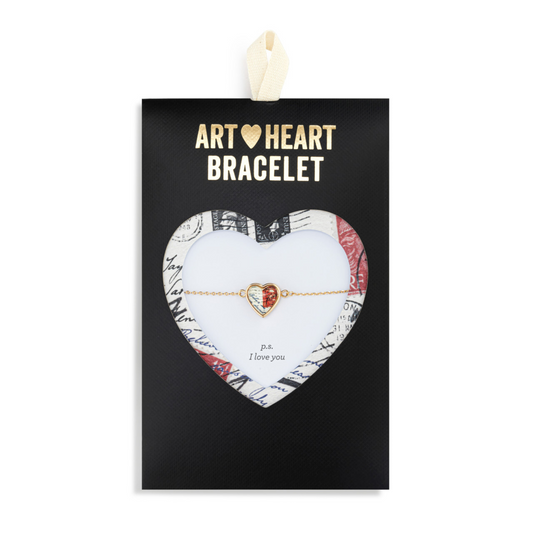 P.S. I Love you Art Heart Bracelet