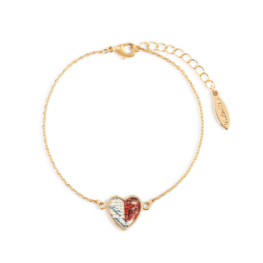P.S. I Love you Art Heart Bracelet