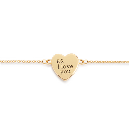 P.S. I Love you Art Heart Bracelet
