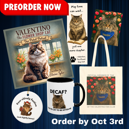 PREORDER: Valentino the Flower Shop Cat’s Book