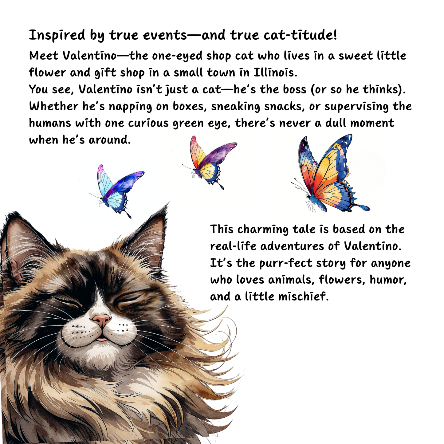PREORDER: Valentino the Flower Shop Cat’s Book