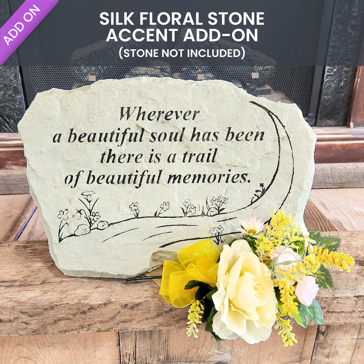 Floral Stone Accent Add On