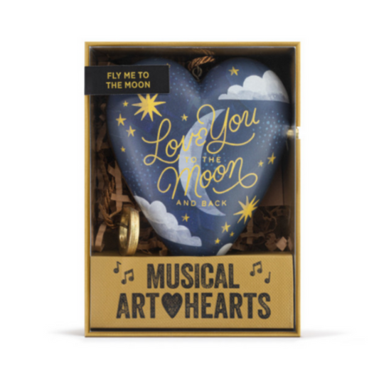 To The Moon Musical Art Heart