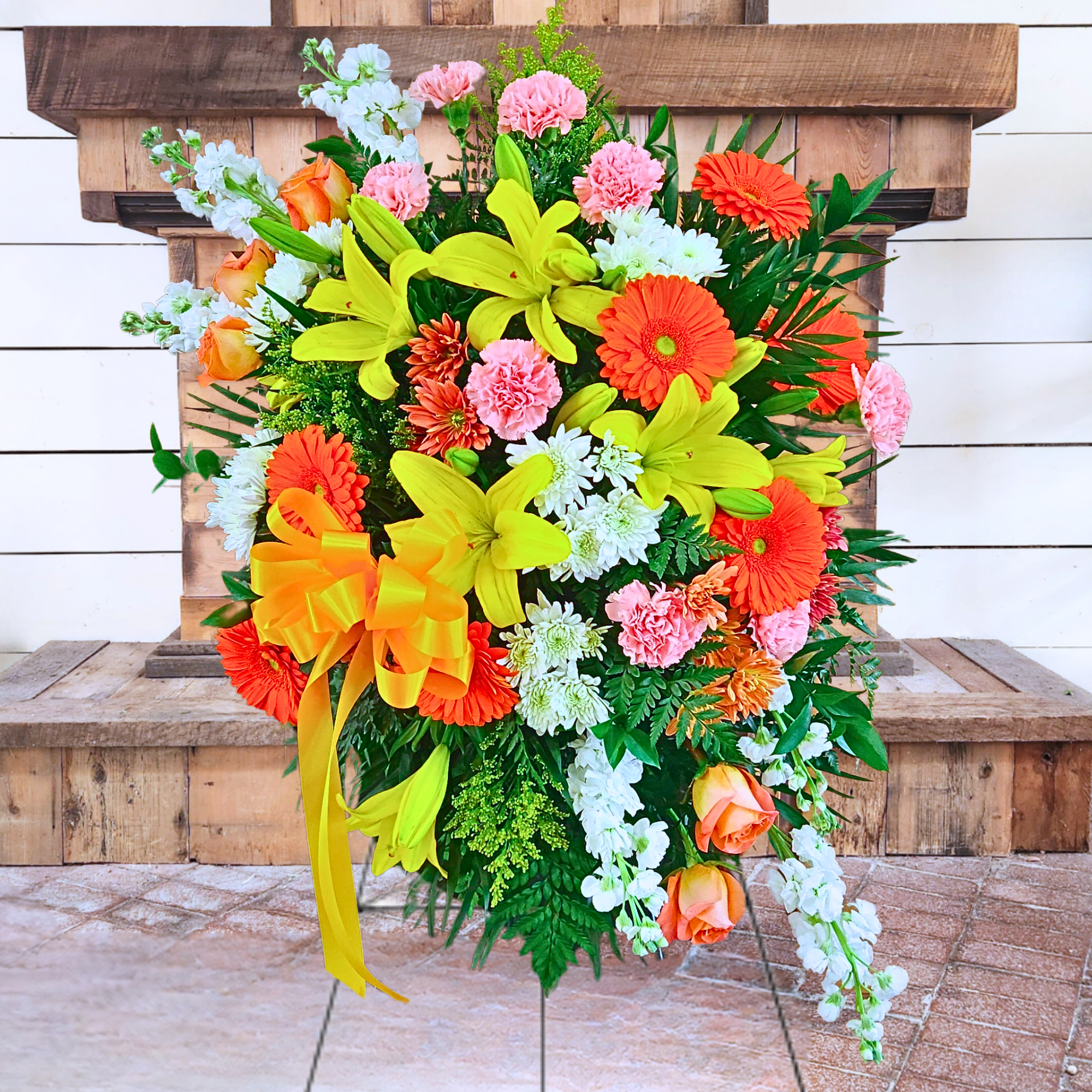 Treasured Lilies Standing Spray | Treasured Roots – Treasured Roots ...