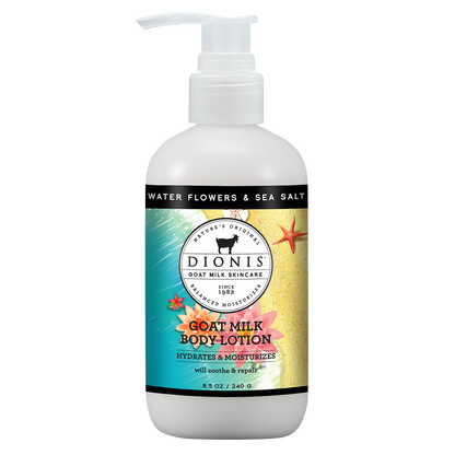 Water Flowers & Sea Salt Goats Milk Lotion 8.5 oz