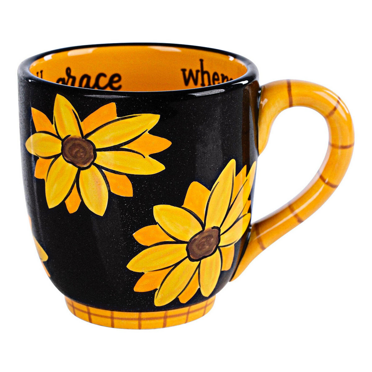 Where The Lord Plants You, Bloom With Grace Sunflower Mug