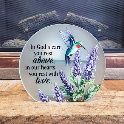 “With Love” Glass Memorial Light