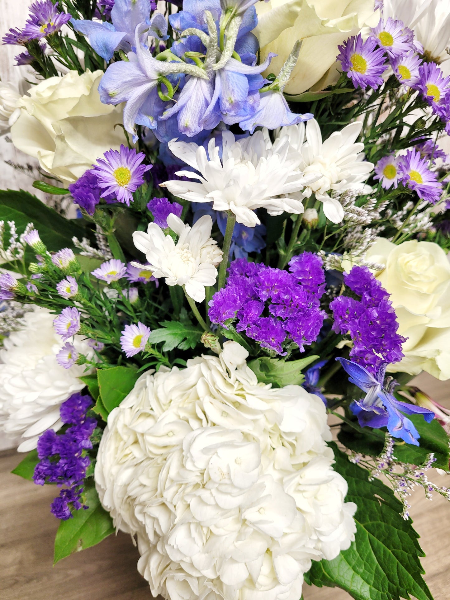 Beautiful in Blue Sympathy Bouquet