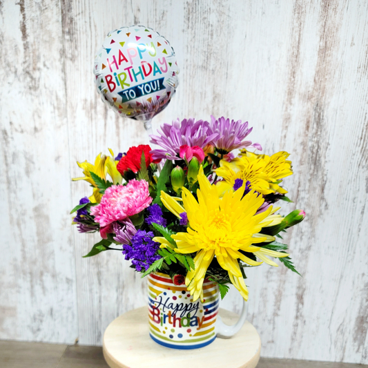 Birthday Mug Bouquet